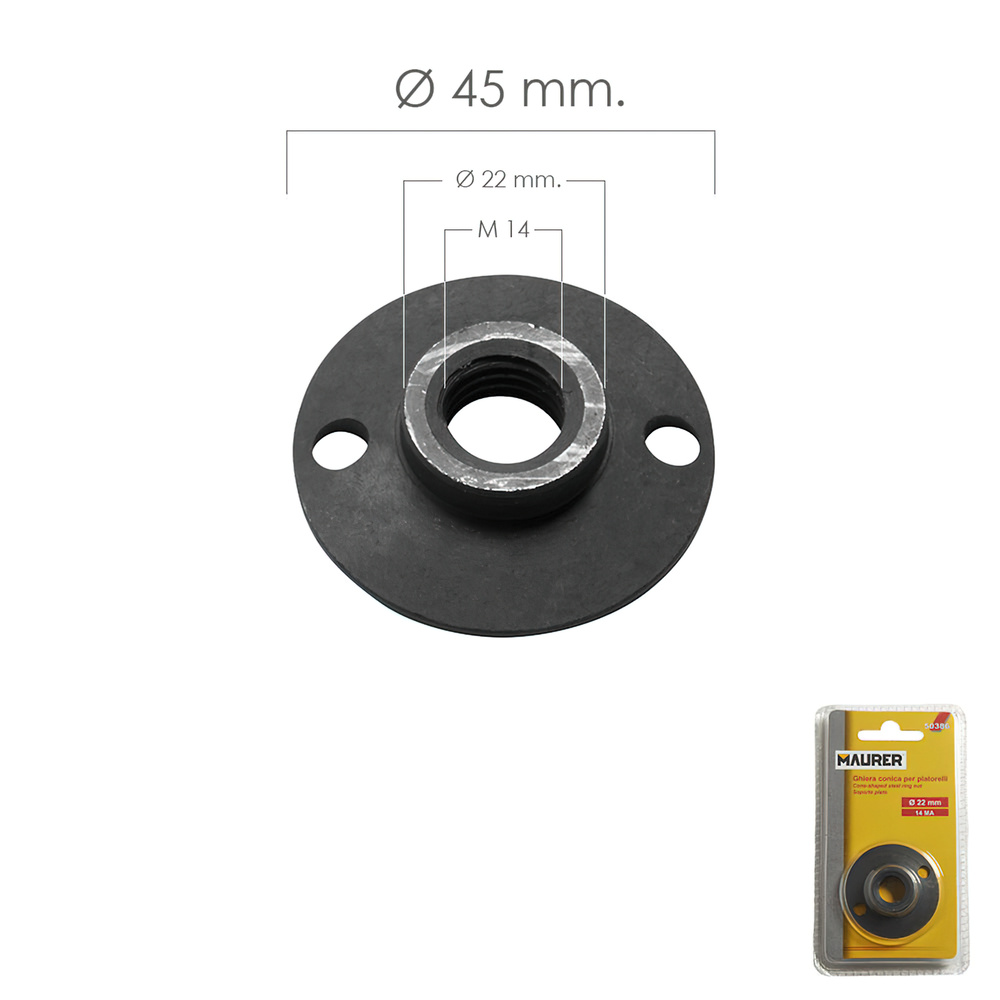 Grinder Support Nut for Plates