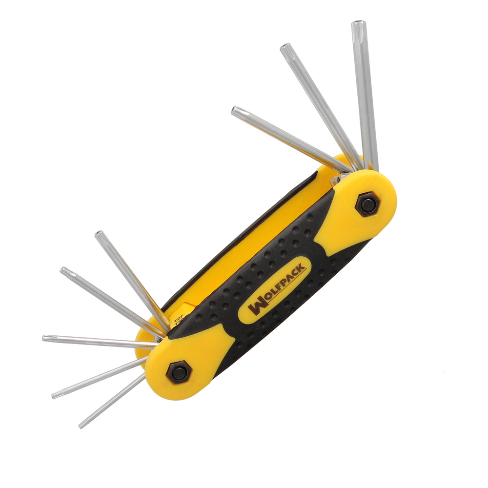 Set of Torx Folding Allen Keys 8 Pieces Inviolable