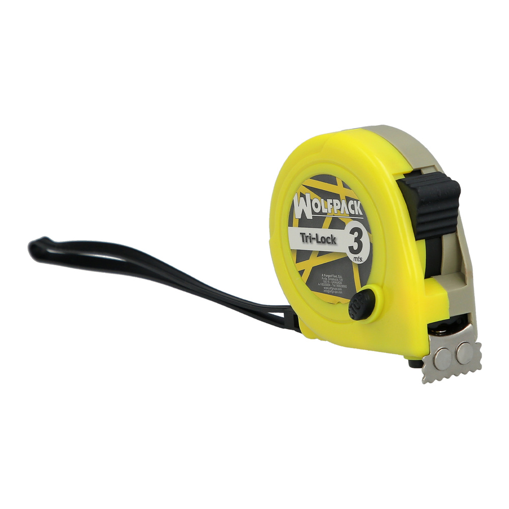 Yellow Magnetic Flexible Tape Measure with Brake  3 Metres / 16 mm.